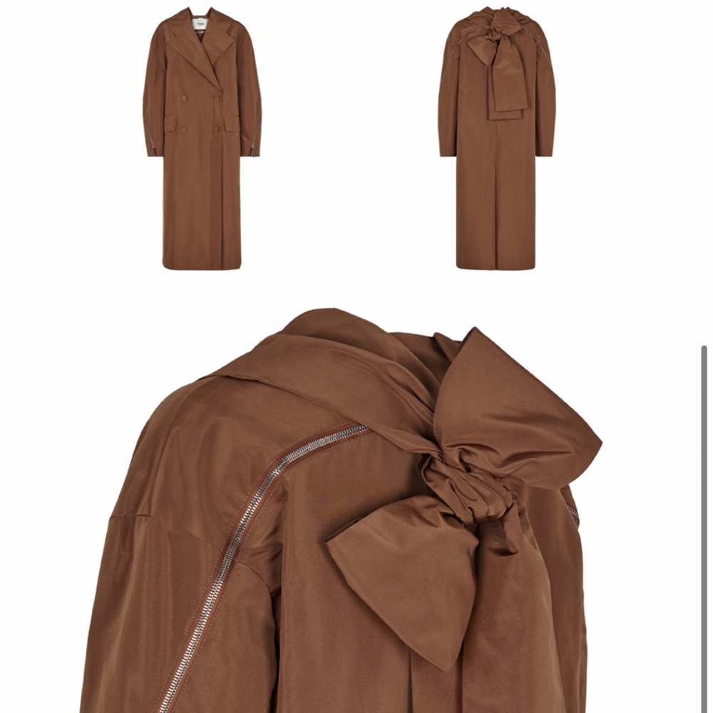 Fendi art nouveau cape coat